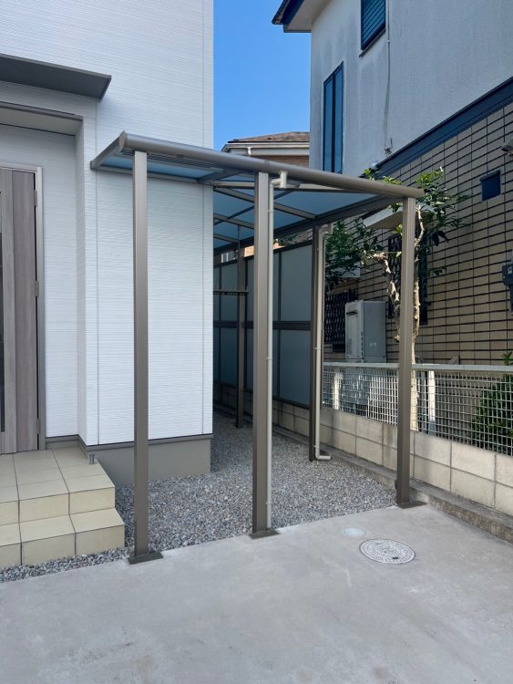 サイクルポート施工後